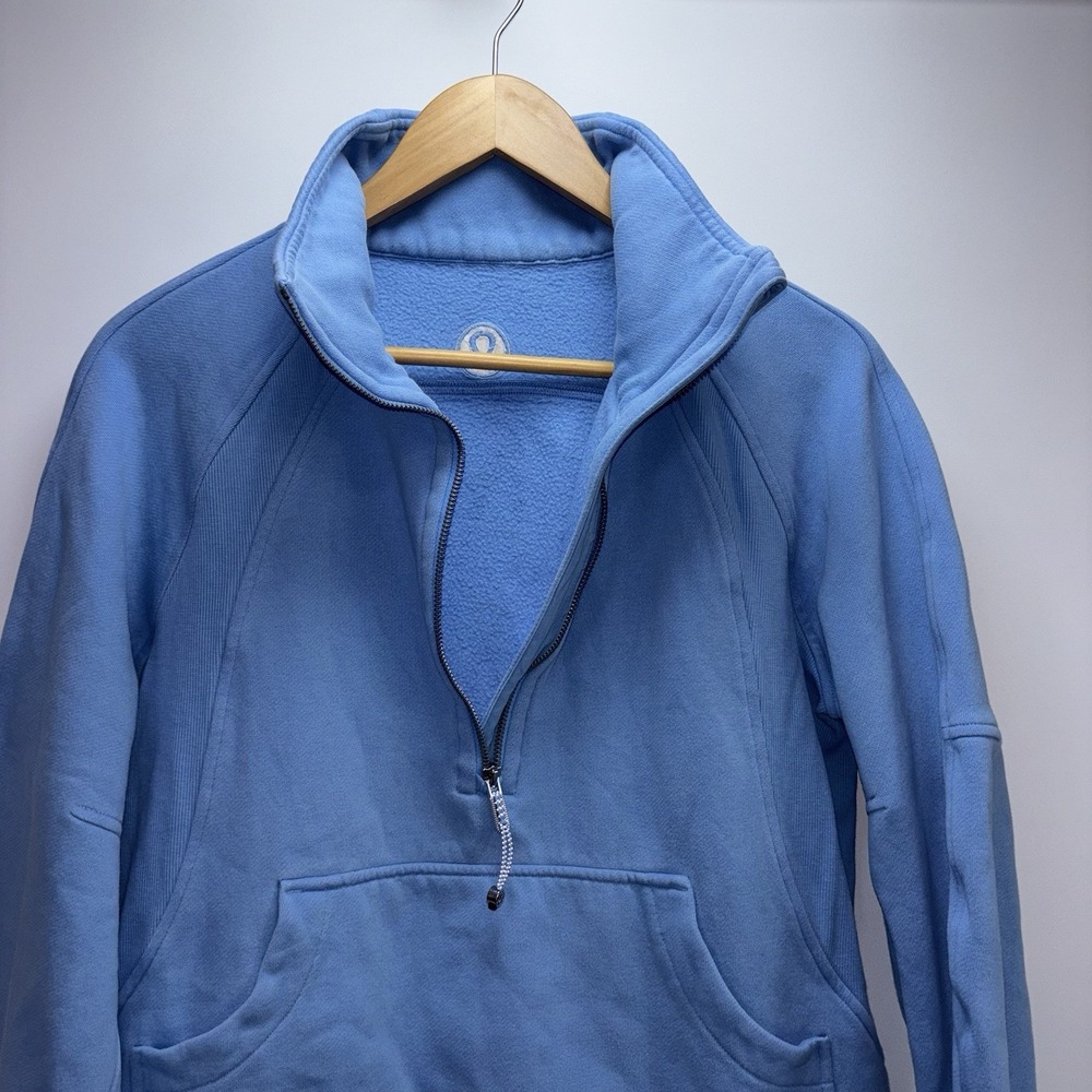 Lululemon Scuba Oversized Half Zip Funnel Neck Pullover Blue XS/S Sweatshirt - Picture 3 of 8
